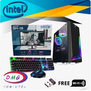 PC Gaming Lengkap Intel Core i5 3470 ( GTX 1050Ti 4GB ) LED 19 INCI