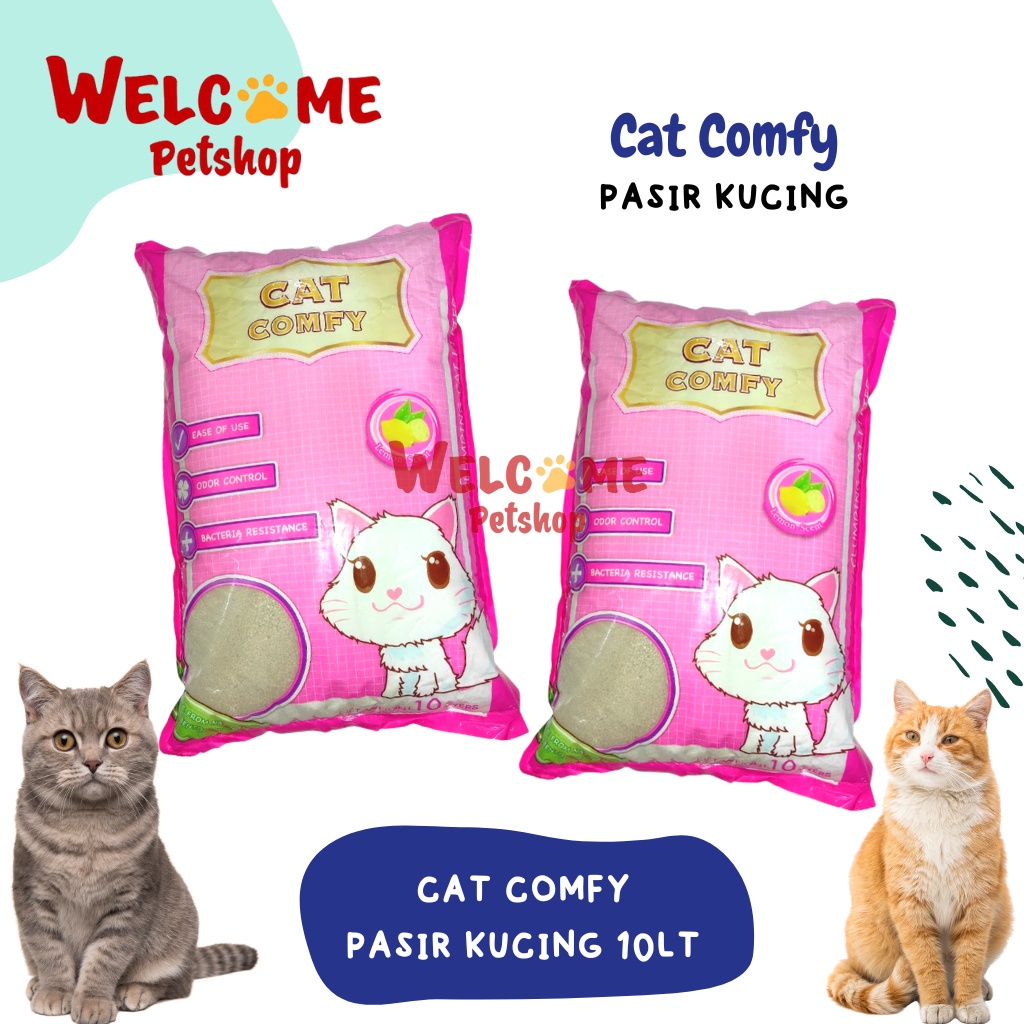 GOJEK GRAB Cat Comfy 10L Pasir Gumpal Kucing Litter Sand Wangi