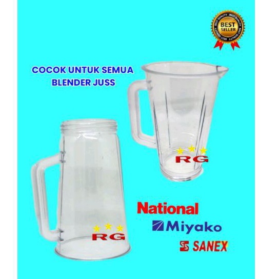 GELAS BLENDER JUSS MODEL NATIONAL,MIYAKO,GMC,SANEX DLL
