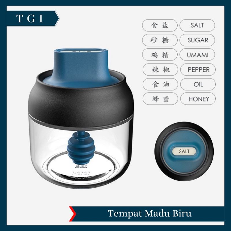 WADAH BUMBU MADU MINYAK GARAM KEDAP UDARA /TOPLES KACA PENYIMPANAN