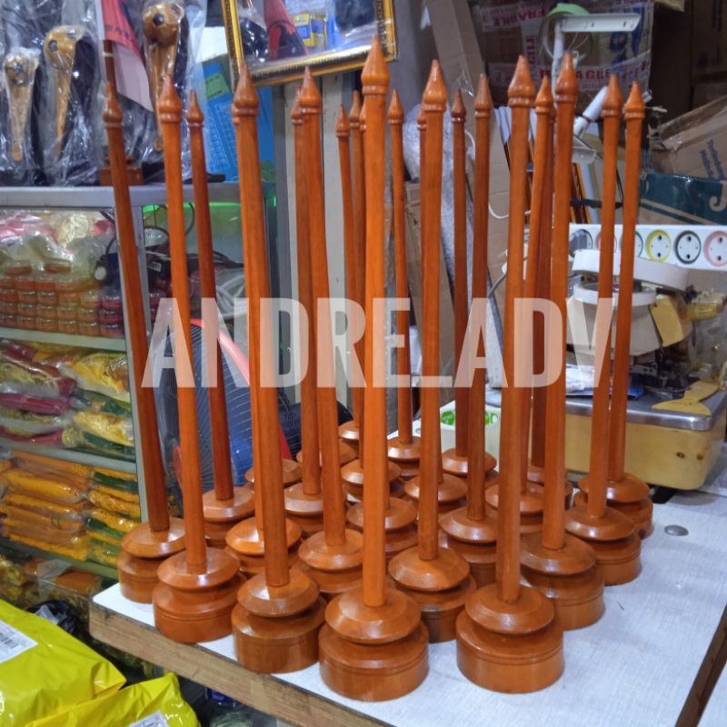 

tiang kayu meja tiang vandel meja ready stock