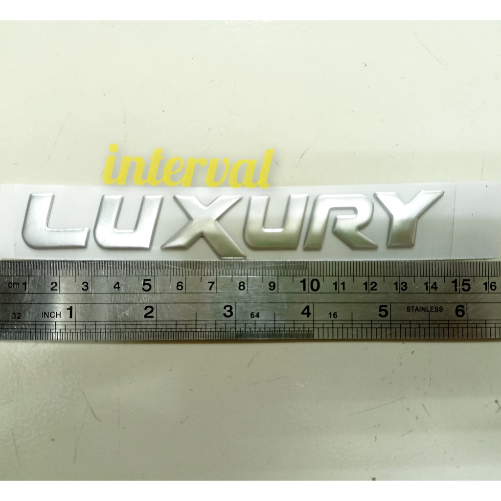 Emblem Logo Tulisan Luxury Mobil All New Avanza Veloz APV Universal Chrome
