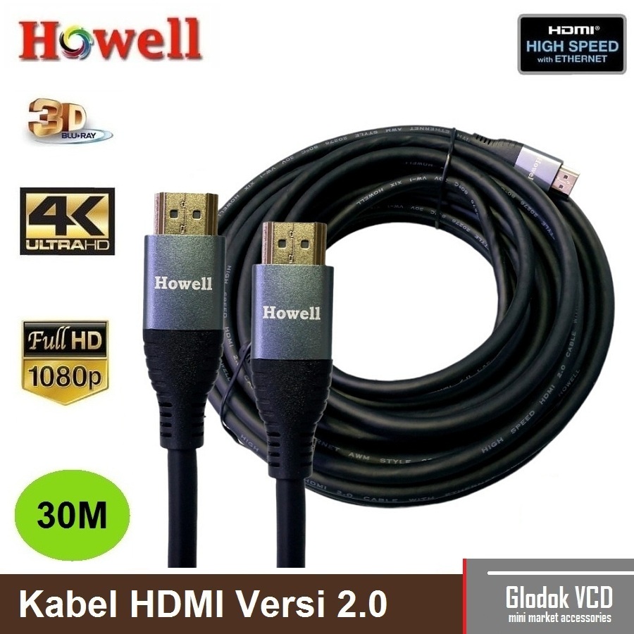 Howell Kabel hdmi 4K Versi 2.0 30m