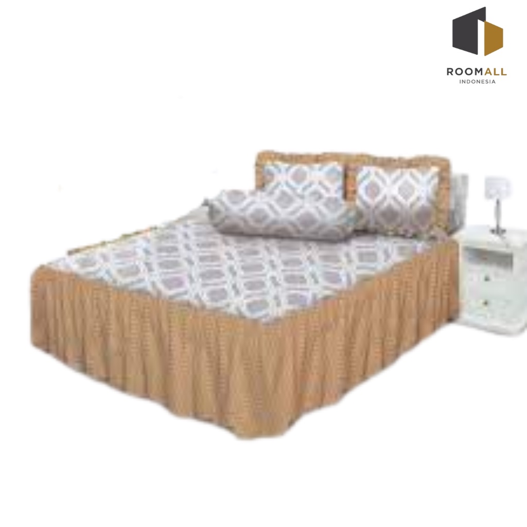 Sprei Rumbai All New My Love Luisa Ukuran 160x200 Queen & 180x200 King Tinggi 30 Sprey Minimalis Sep