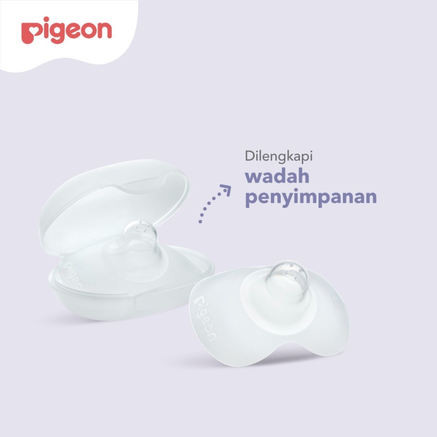 PIGEON Natural Fit Silicone Nipple Shield | Pelindung Puting | Penyambung Puting