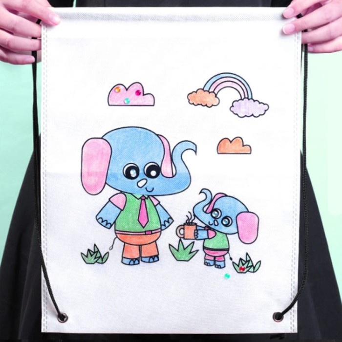 Sale Diy Tas Serut - Mainan Edukasi Mewarnai Tas Tali Anak Hot Sale