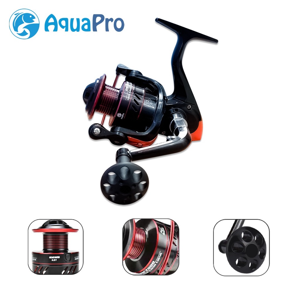 Aquapro Reel Pancing Putar Rell Rill Pancing Katrol Kerekan Pancing Fishing Reel Spool Metal Aluminium