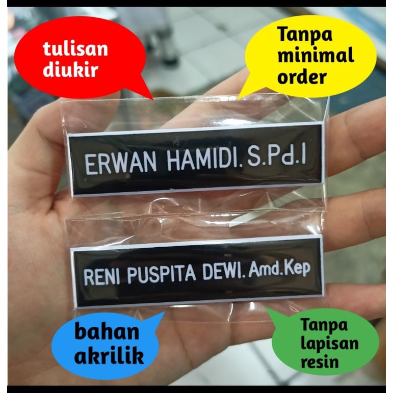 

Nametag ukir magnet / pin nama / Nama dada ukir / Papan nama dada bhayangkari