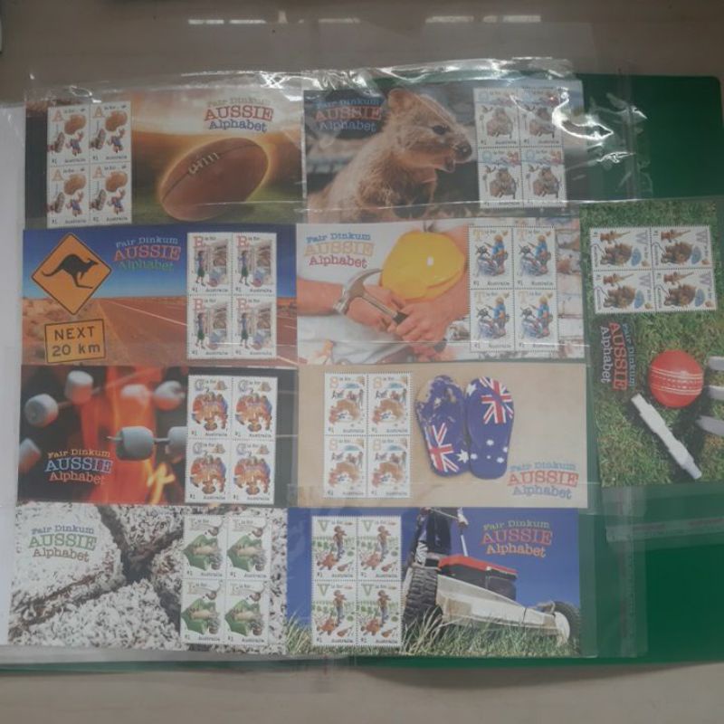 

Perangko Fair Dinkun Aussie Alphabet sheet 4 prangko AUD 4