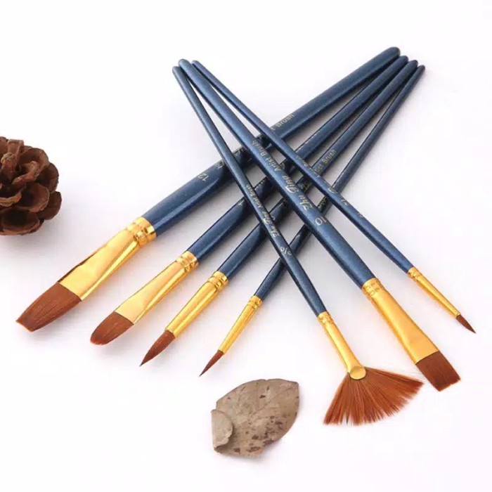 

Cuci Gudang Kuas Lukis Cat Air Akrilik Set 7 Pcs Oil Paint Brush Gilaa!!!