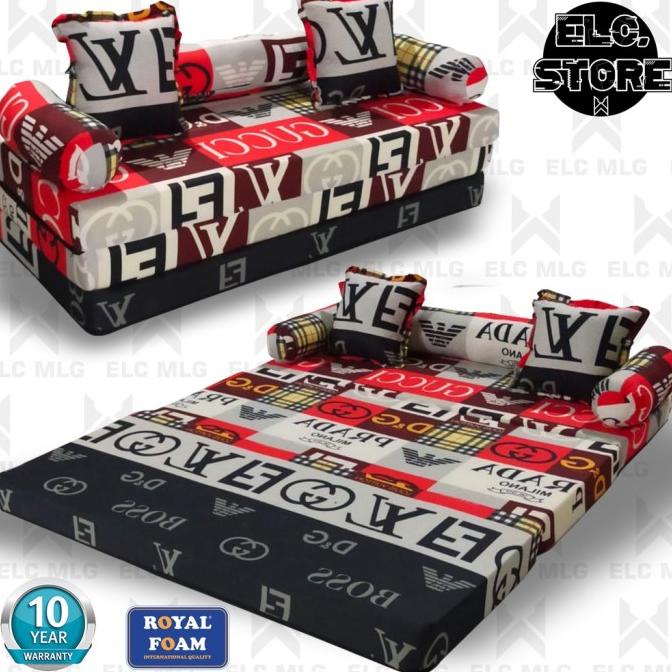 Sofabed Kasur Lipat Minimalis Karakter Sofa Bed Spon Royal Foam Tasyaokta127