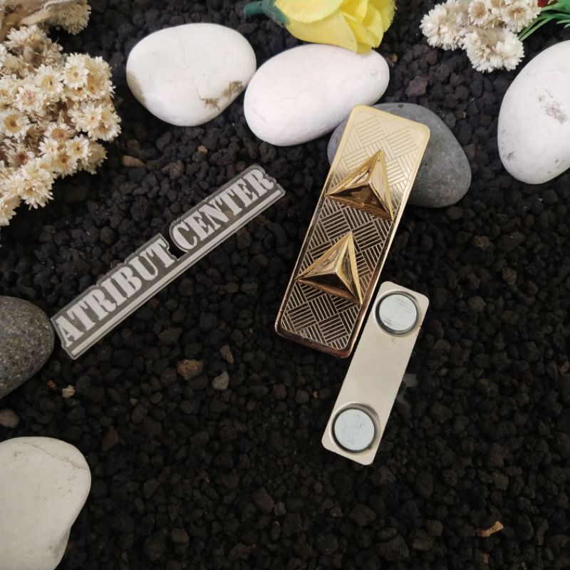 Tanjab Kerah Pangkat Kerah Plat ASN Segitiga Dua