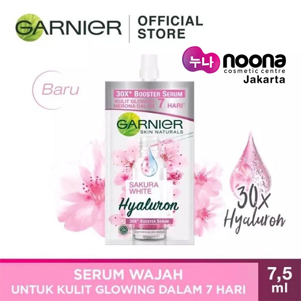 GARNIER SAKURA GLOW 30X HYALURON BOOSTER SERUM 7.5ML (Sachet)