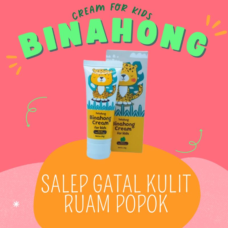 Salep gatal ruam popok anak - tetulung Binahong cream untuk anak - Binahong official