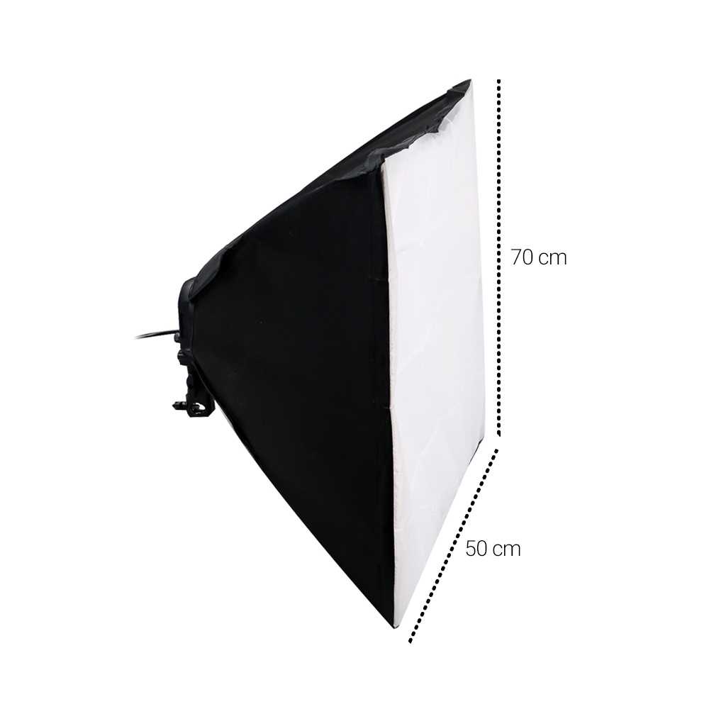 TaffSTUDIO Payung Softbox Reflektor 50x70cm E27 Four Lamp Socket KS65