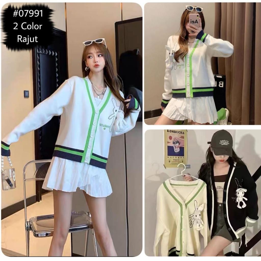 cardigan rajut/cardigan korea/outer rajut/cardigan crop/cardigan perempuan import/korean cardigan