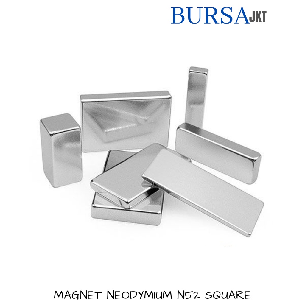 STRONG MAGNET SUPER KUAT N52  NdFeB SQUARE BAR BATANG 50X10X5 MM