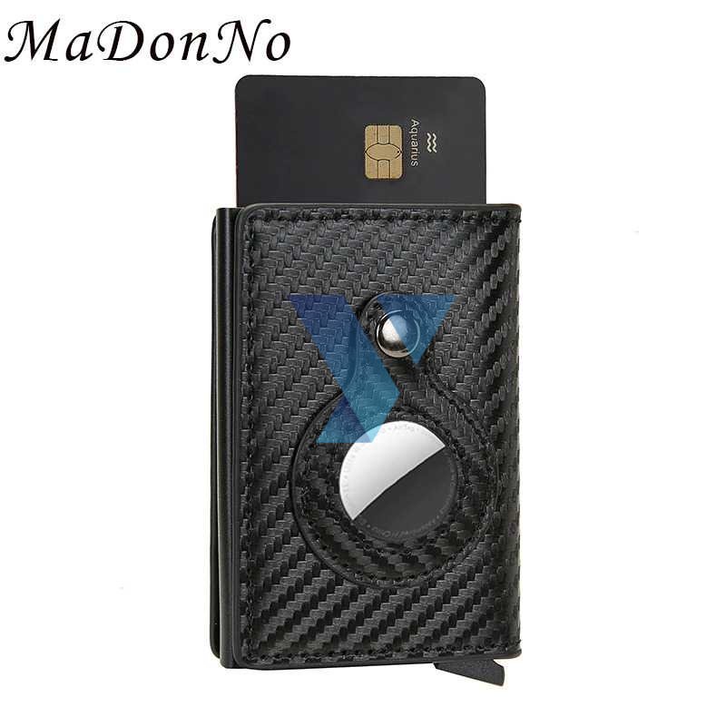 MaDonNo Dompet Kartu Anti RFID Card Wallet with AirTag Slot - M218 ( Al-Yusi )