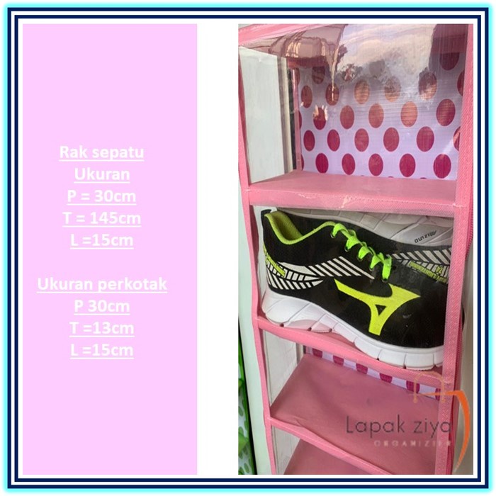 RAK SEPATU MOTIF POLKADOT GARANSI 3BULAN RAK SEPATU POLOS GANTUNG JUMBO / WARNA / MURAH RESLETING / ALAS TRIPLEK | RAK SET RAK GANTUNG DINDING |RAK MULTIFUNGSI RAK SEPATU POLOS