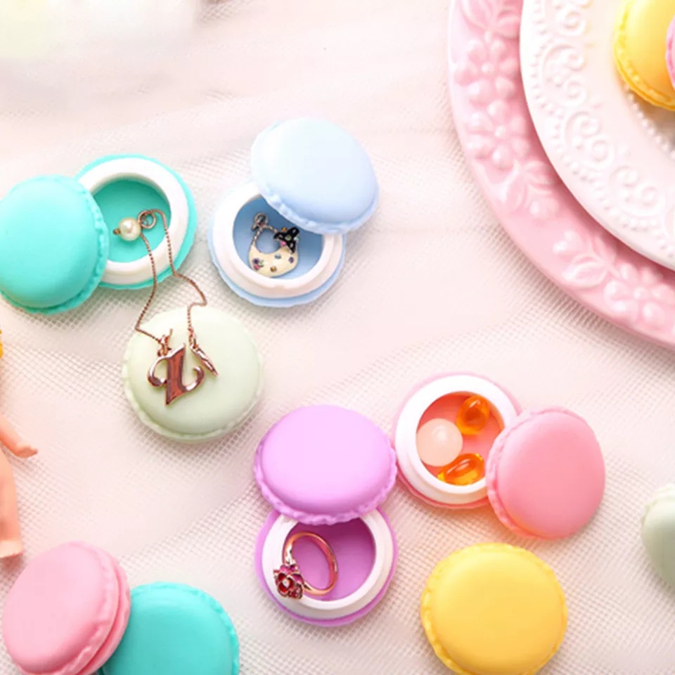 AZ BOX AKSESORIS MACARON/TEMPAT PERHIASAN MINI SERBAGUNA