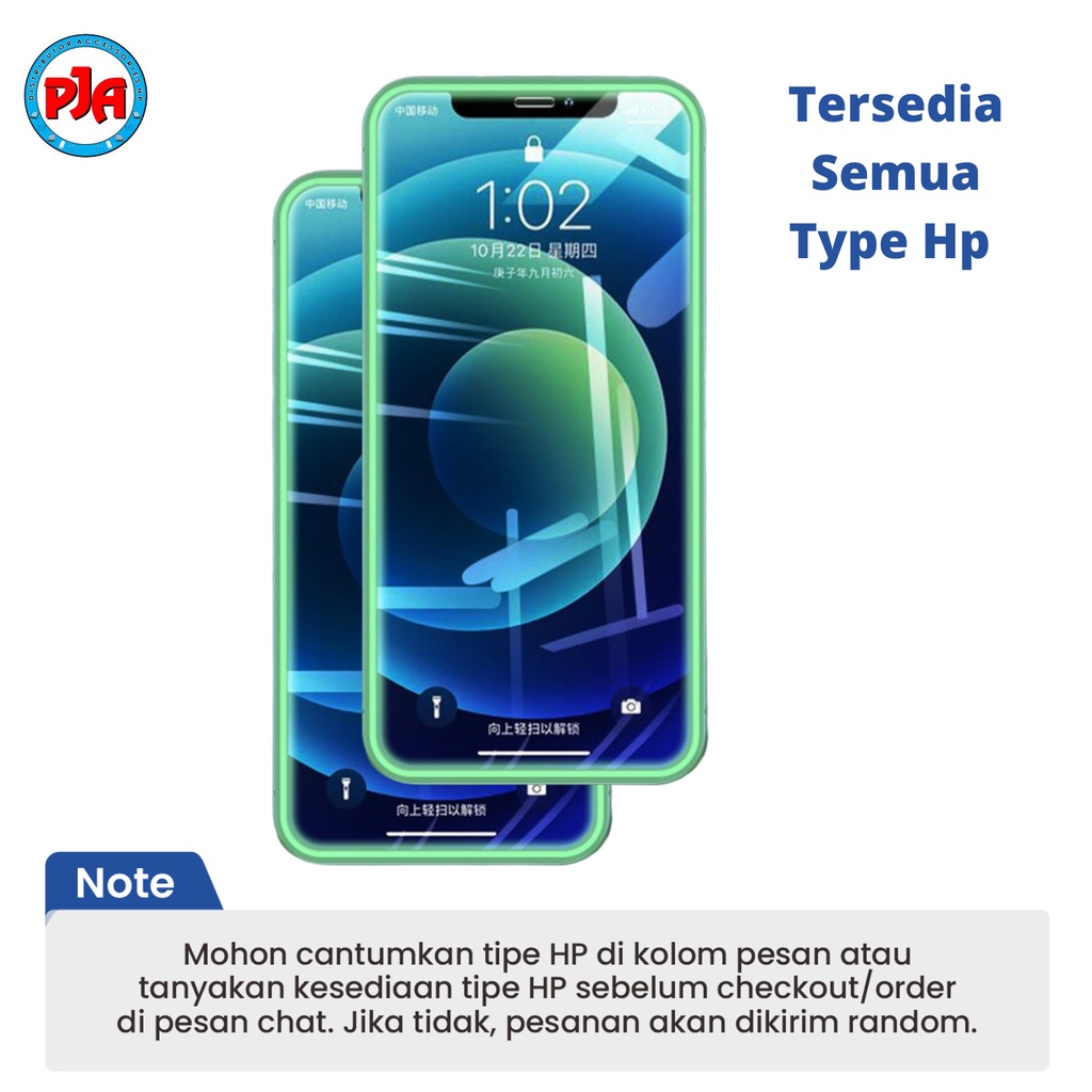 Tempered Glass TG Glow In The Dark Anti Gores Luminous Kaca Full Screen Samsung J2 Prime Grand Prime G530