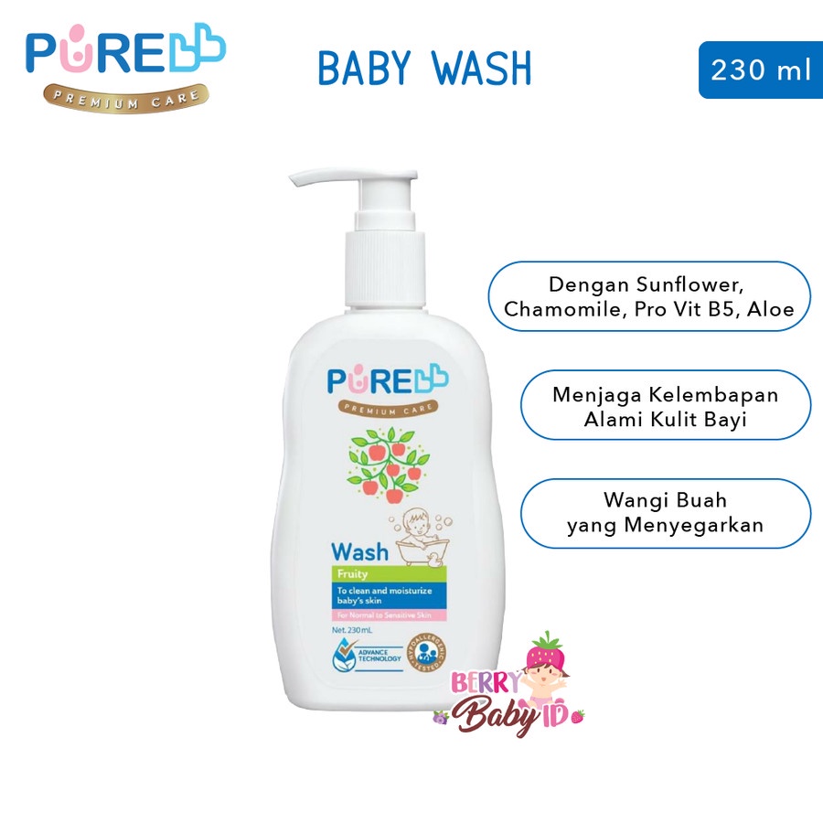 PureBB Wash Freshy Fruity Eucalyptus 2-in-1 Sabun &amp; Shampo Bayi Pure Berry Mart