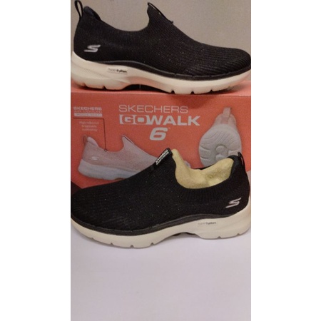 SKECHERS GOWALK 6 WOMEN 124521BLK PRODUK ORIGINAL SIZE 37
