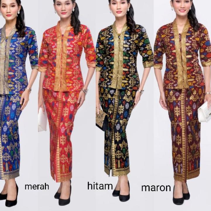 Paling Diminati Kebaya Pramugari Batik Santika Rok Panjang