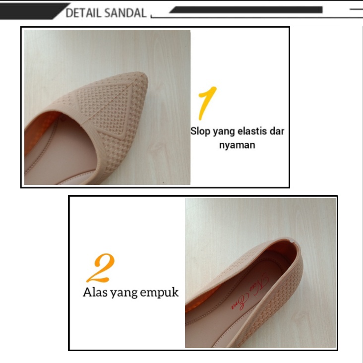 sogo NEW ERA LB E 13006 Sepatu Flat Karet Wanita Murah Original