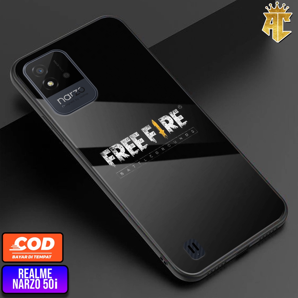 CASE REALME NARZO 50i - Casing REALME NARZO 50i Terbaru AERO STORE [ GAME FFF ] Silikon - Case Hp - 