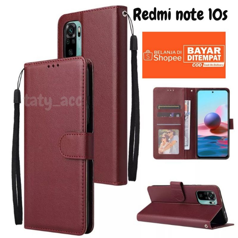 CASE DOMPET FLIP REDMI NOTE 10s