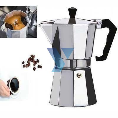 OneTwoCups Espresso Coffee Maker Moka Pot Teko Filter - JF112 ( Al-Yusi )