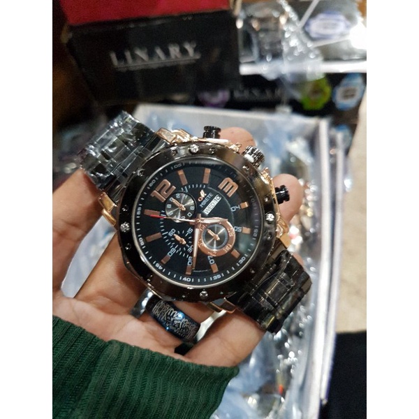 BAYAR DITEMPAT JAM TANGAN MIRETE HITAM ROSE GOLD