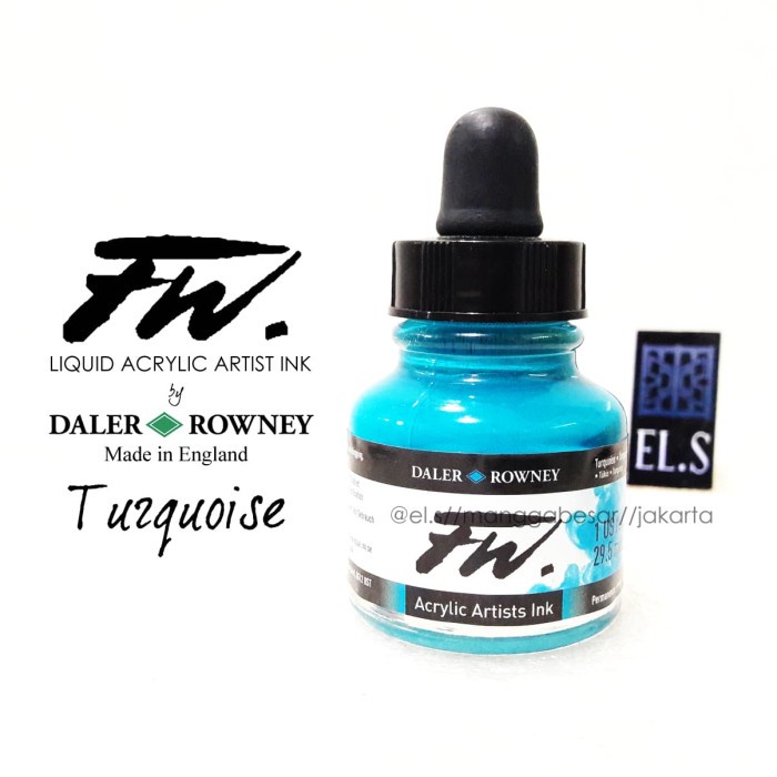 

Sale Daler Rowney Fw Ink Turquoise ( Cat Akrilik ) Sale!!!