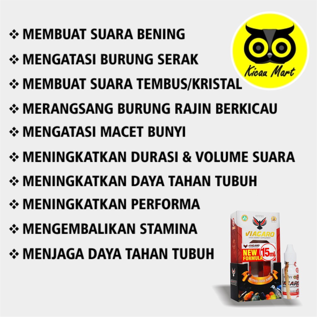 VITAMIN OBAT PENGGACOR BURUNG VIAGARO BIOJANNA B6 PENAMBAH POWER BIRAHI STAMINA MENTAL TEMPUR VTNVGN