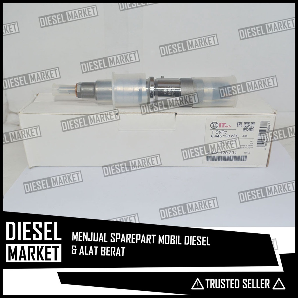 Injector Komatsu PC200-8 0445120231 - Injektor PC200-8 231 - Komatsu Injector PC 200 0445120231
