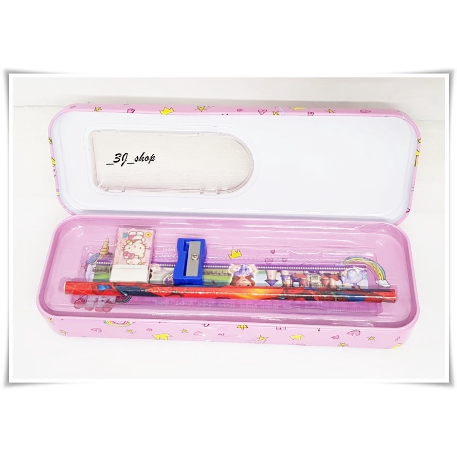 

0425-Cepuk Kaleng 6631 / Cepuk Top Quality / Cepuk Pensil Pulpen Penghapus Penggaris Serutan / Cepuk sekolah / Tempat Pencil Pulpen Alat Tulis lainnya / Cepuk Tempat Alat Tulis Lucu