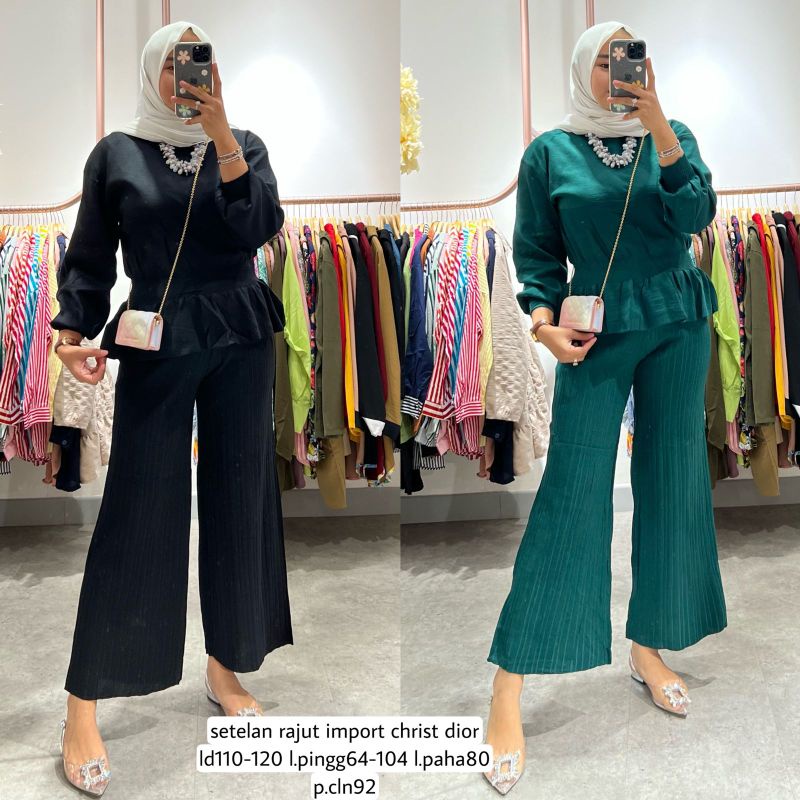 Setcel Rajut Import Christian Dior