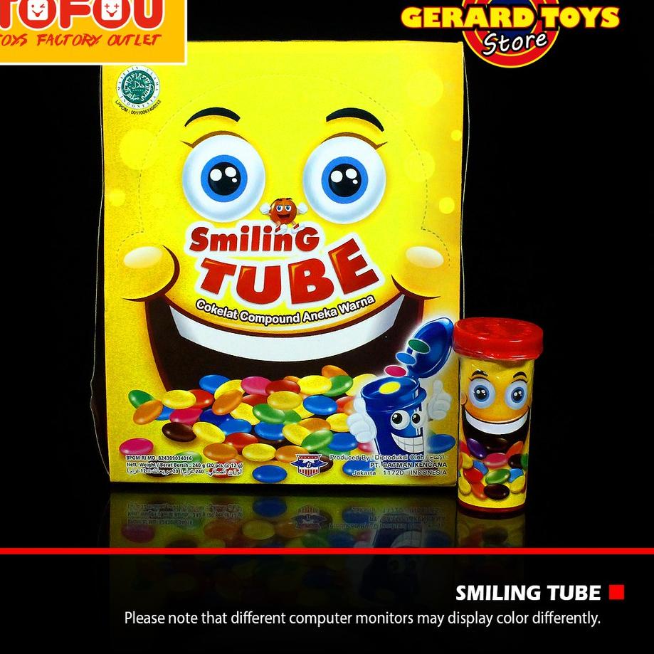 

Mau Hemat--Permen Cokelat Smiling Tube isi 20pcs MURAH BANGET