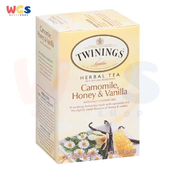 

ORIGINAL MURAH Twinings of London Camomile Honey & Vanilla Herbal Tea 20s 1.6g