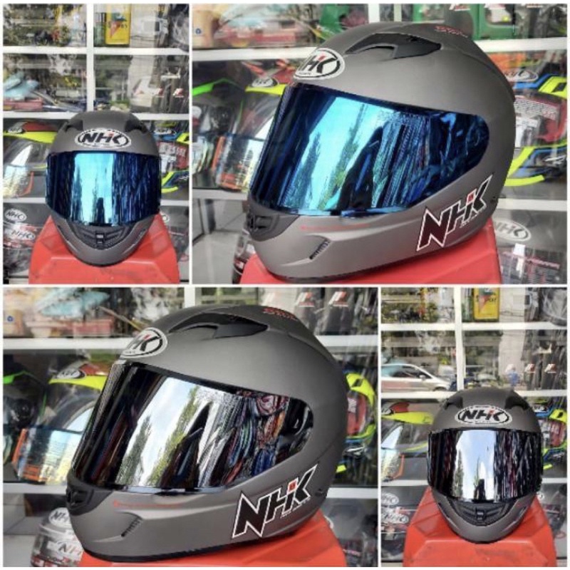 kaca helm nhk gp1000 model flat visor nhk gp 1000 gm race pro