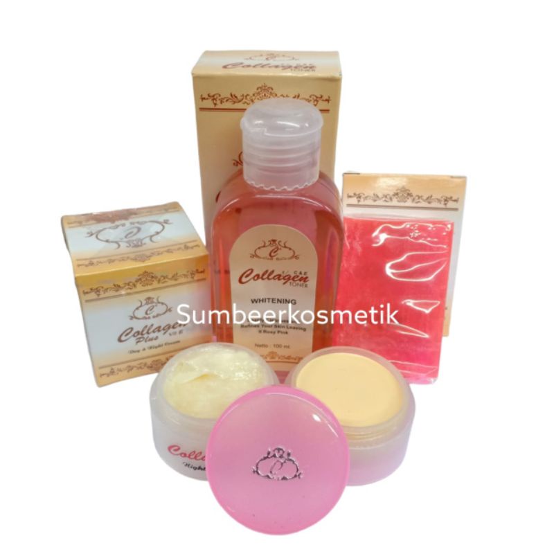 Cream Collagen 4in1 Cream Murah  Dan Toner Whitening