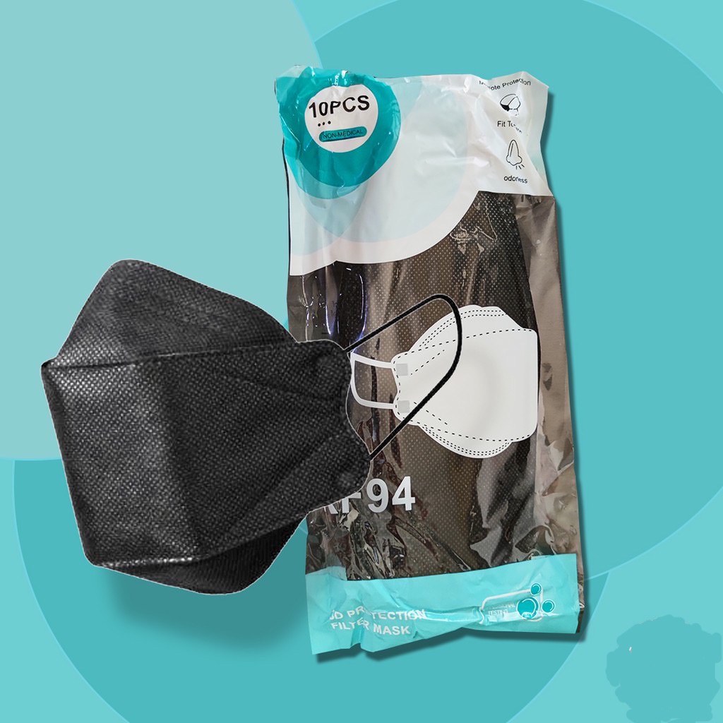 Masker DUCKBILL 3 Ply 1 ( kotak Isi 50 Pcs) DUCBIL-KF94 HITAM 10 PCS