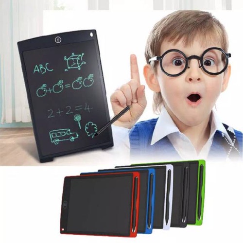 LCD Drawing Writing Tablet Anak 8.5 in - Papan Tulis Gambar Portable Bisa dihapus (Free Bubble)