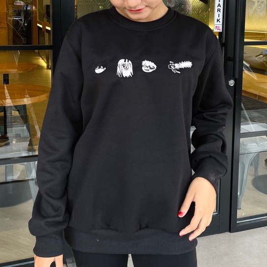Crewneck the Chainsaw Man Chibi Embroidery Anime Manga Denji pochita