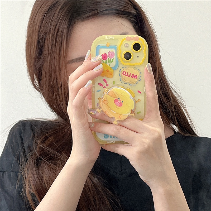 Soft Case TPU Transparan Motif Keju Cover IPhone 13 12 11 Pro Max X Xs Max XR