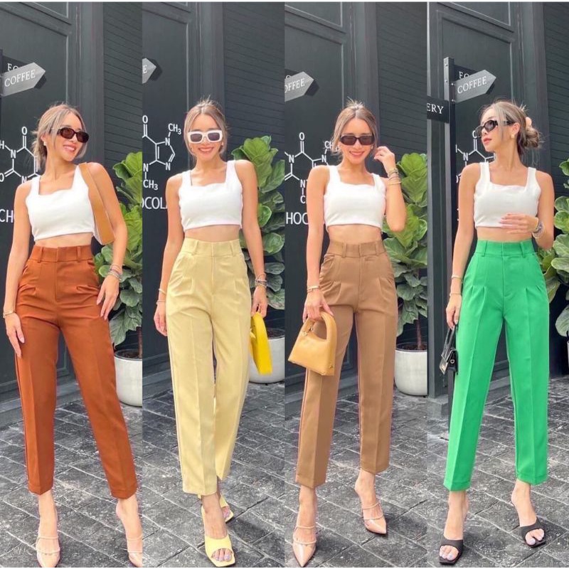 Ready Lupinta 7/9 Highwaist Pants Promthong Bestseller