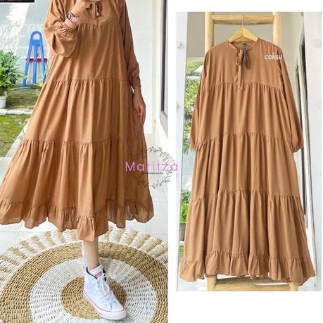 Recomended Midi Dress Tunik Termurah Sojin Midi Dress Jumbo LD 120 Cm // Rachel Midi Dress // Gamis 