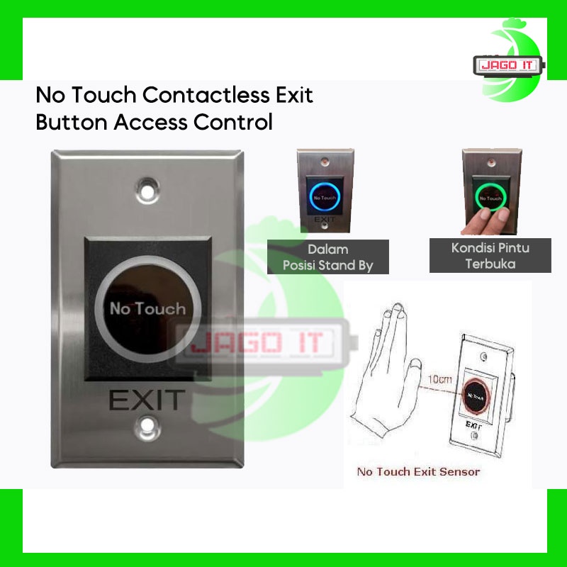 

No Touch Contactless Exit Button Access Control
