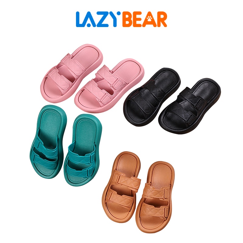 Lazy Bear Sandal Rumah Slip On H16 Sendal Slipper Cantik Wanita Empuk Comfy Anti Slip